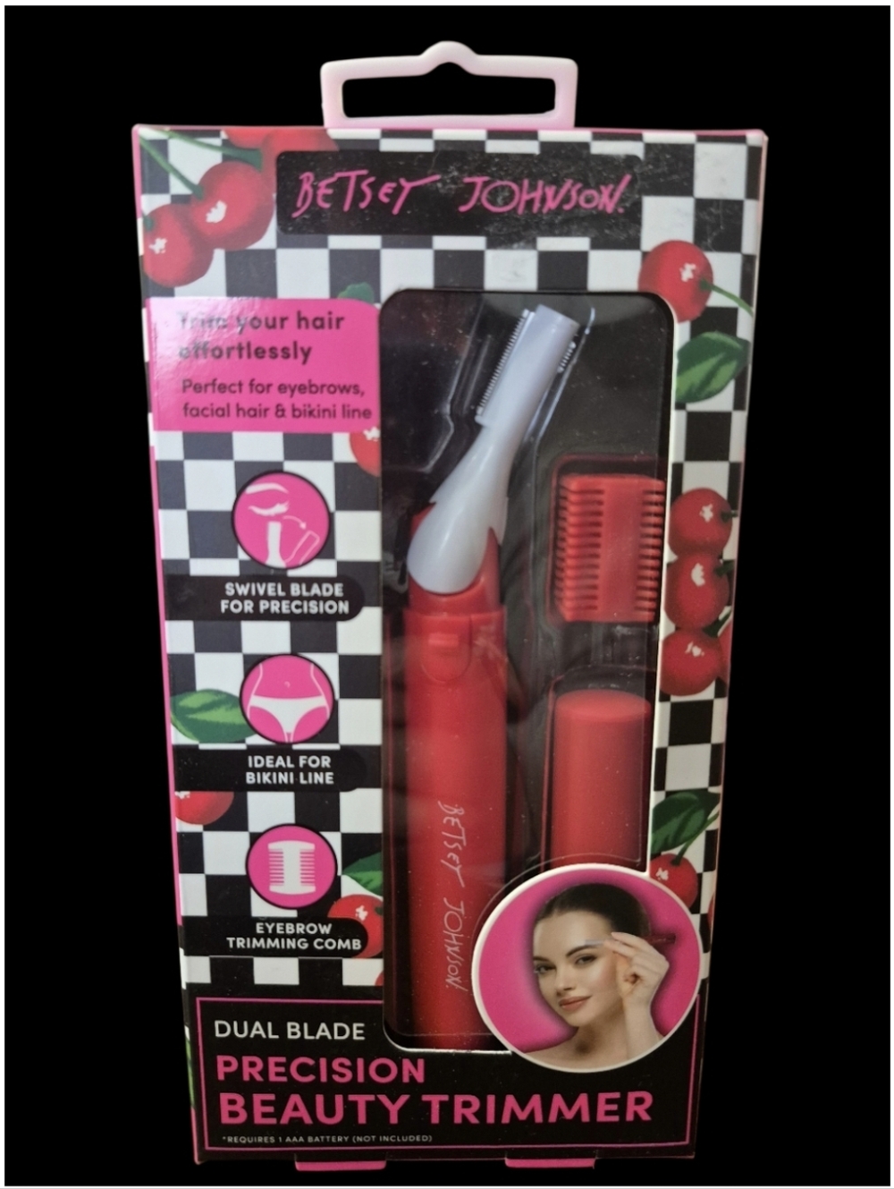 Betsey Johnson Dual Blade Precision Beauty Trimmer